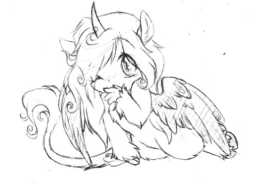 511x371 Fire Unicorn Chibi By Daffupanda
