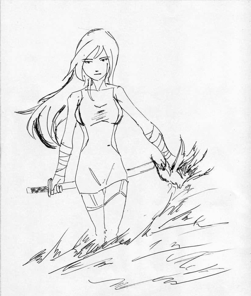 823x970 Fire Girl By Execute92