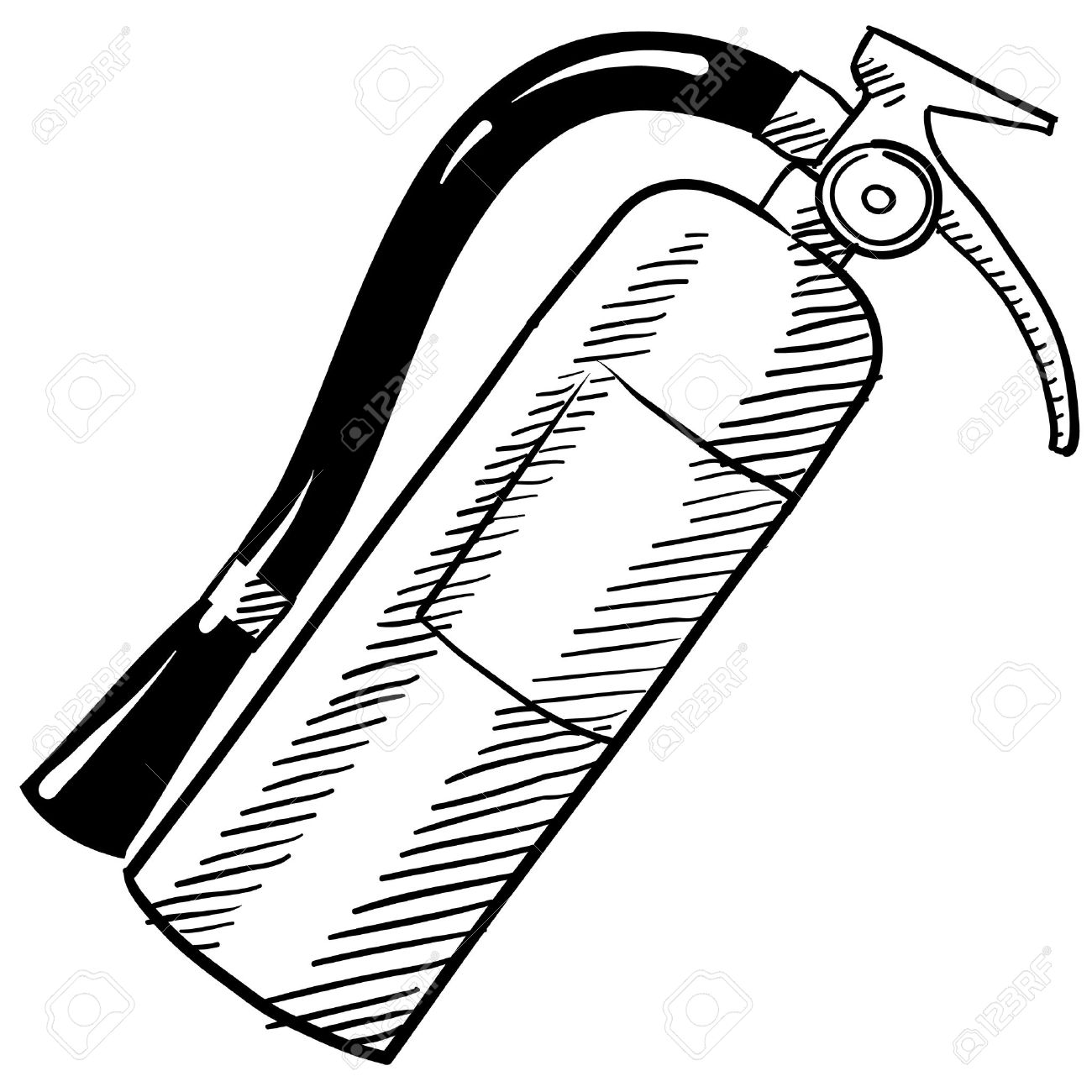 1300x1300 Doodle Style Fire Extinguisher Royalty Free Cliparts, Vectors,