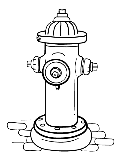 392x507 Printable Fire Hydrant Coloring Page. Free Pdf Download