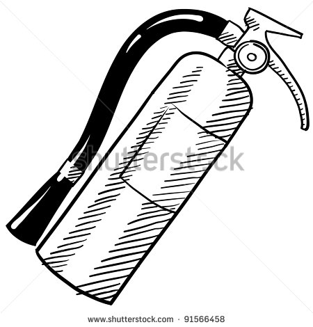 450x470 Fire Extinguisher Drawing Clipart Panda