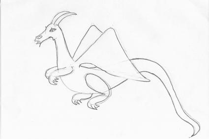 425x283 How To Draw A Dragon Lovetoknow