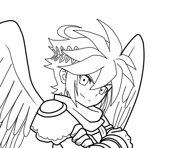 600x500 Dark Pit Linework By Ffxdavios