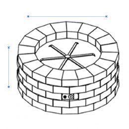 260x260 Fire Pit Covers