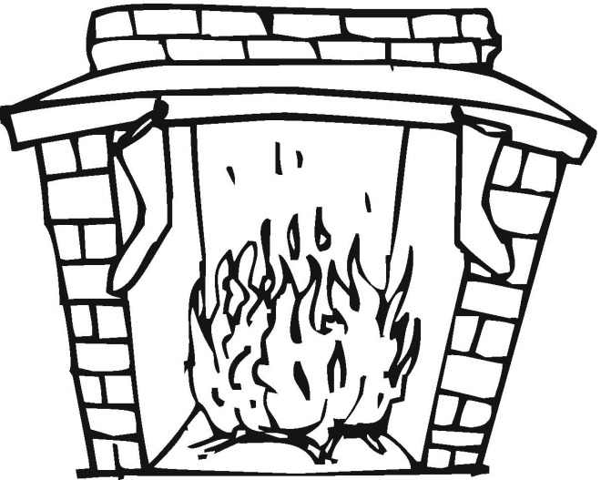 660x527 Fireplace Coloring Pages