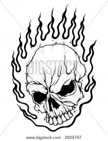 360x470 Flaming Skull Image Amp Photo Bigstock