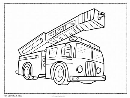 432x324 Fire Truck Coloring Page Coloring Pages Fire