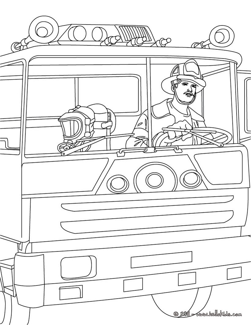 820x1060 Fire Truck Coloring Pages Calendar Fire Trucks