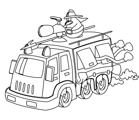 Fire Truck Drawing