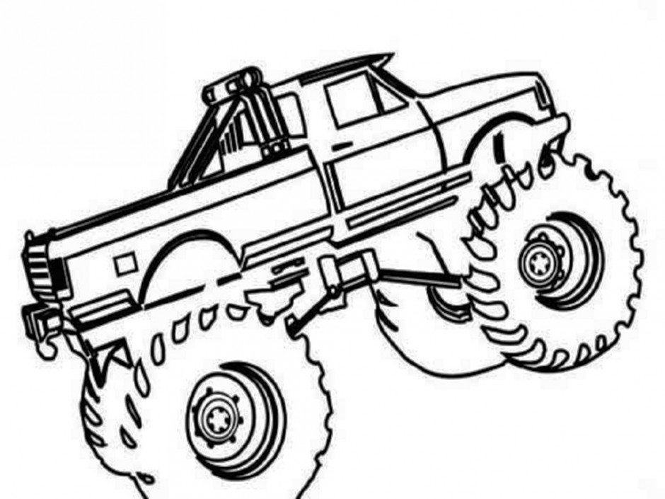 940x705 Monster Semi Truck Coloring Pages Chevy Dually Truck Coloring