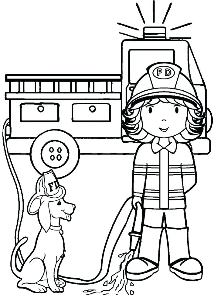 728x970 Fire Fighter Coloring Pages Firefighter Coloring Books