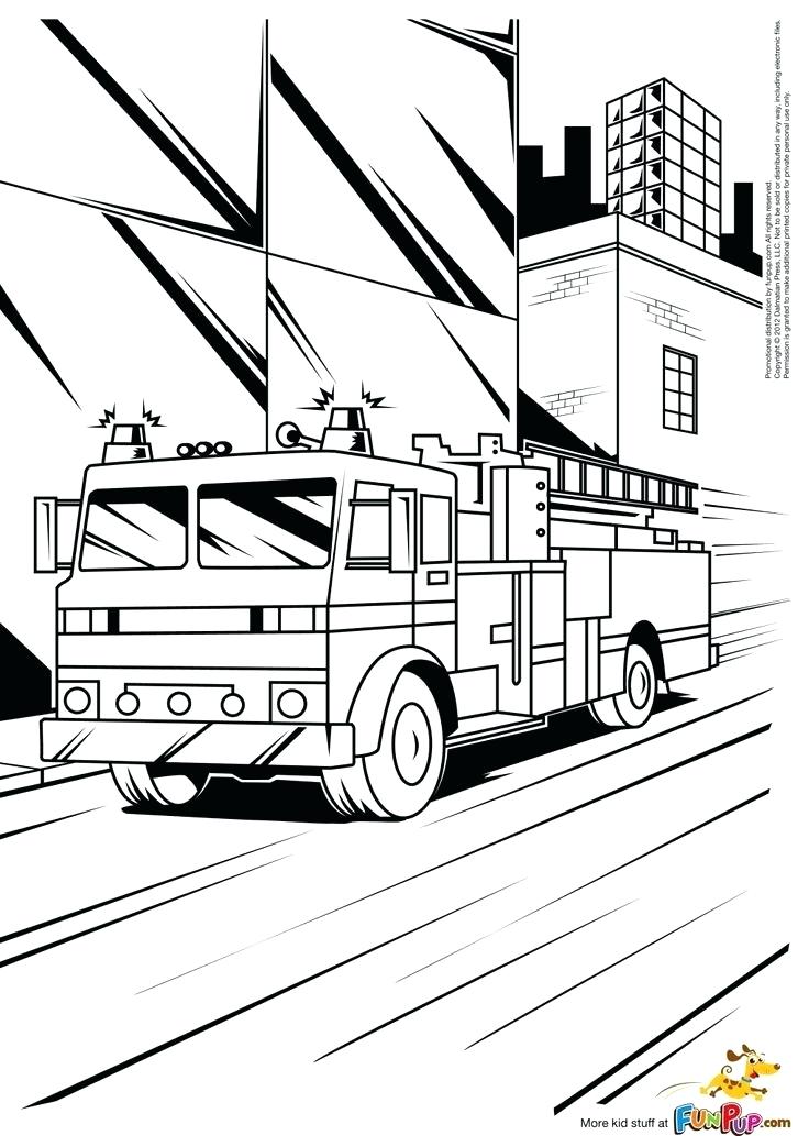 736x1033 Fire Truck Printable Coloring Pages Full Size Of Coloring Coloring