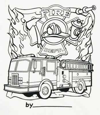 348x400 Firefighter Truck Drawings