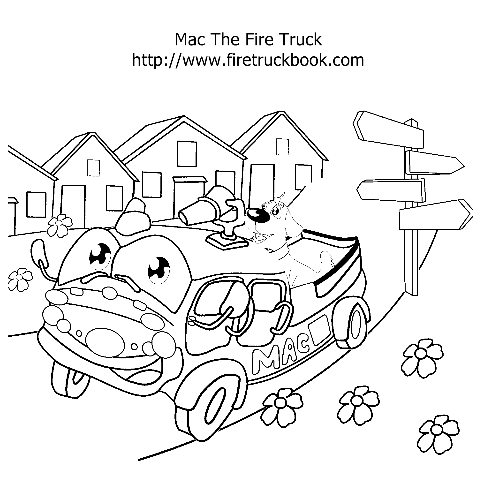 2000x2000 Fire Truck Coloring Pages Fire Truck Book