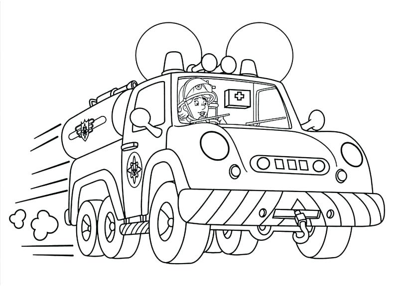 805x575 Free Fire Truck Coloring Pages To Print Awesome Fire Truck