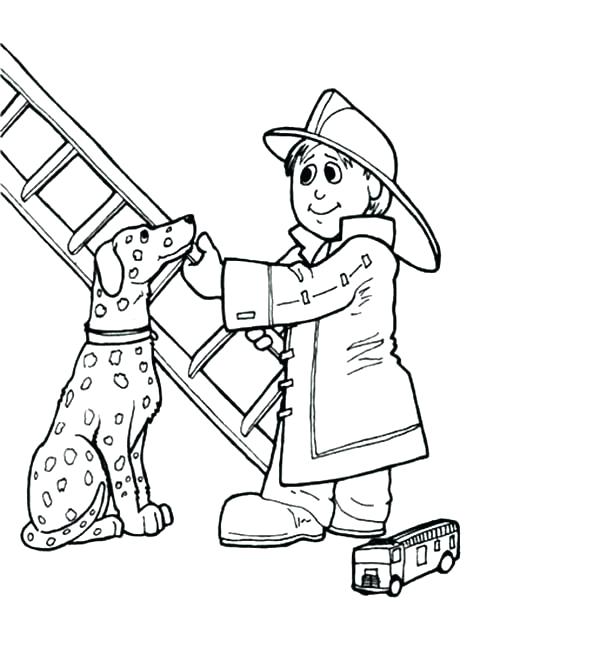 600x668 Sparky The Fire Dog Coloring Pages Fire Pictures To Color Cute