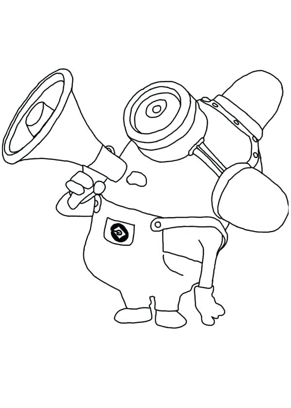 600x840 Despicable Me Coloring Book Mimicking Fire Truck Siren