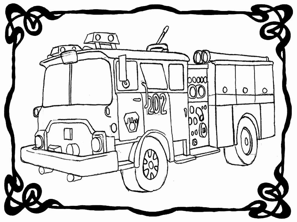 Fire Trucks Drawing