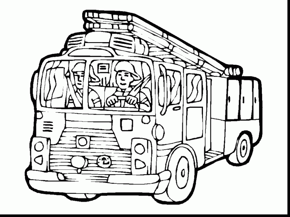1126x844 Good Fire Truck Coloring Pages Printables With Firetruck Coloring