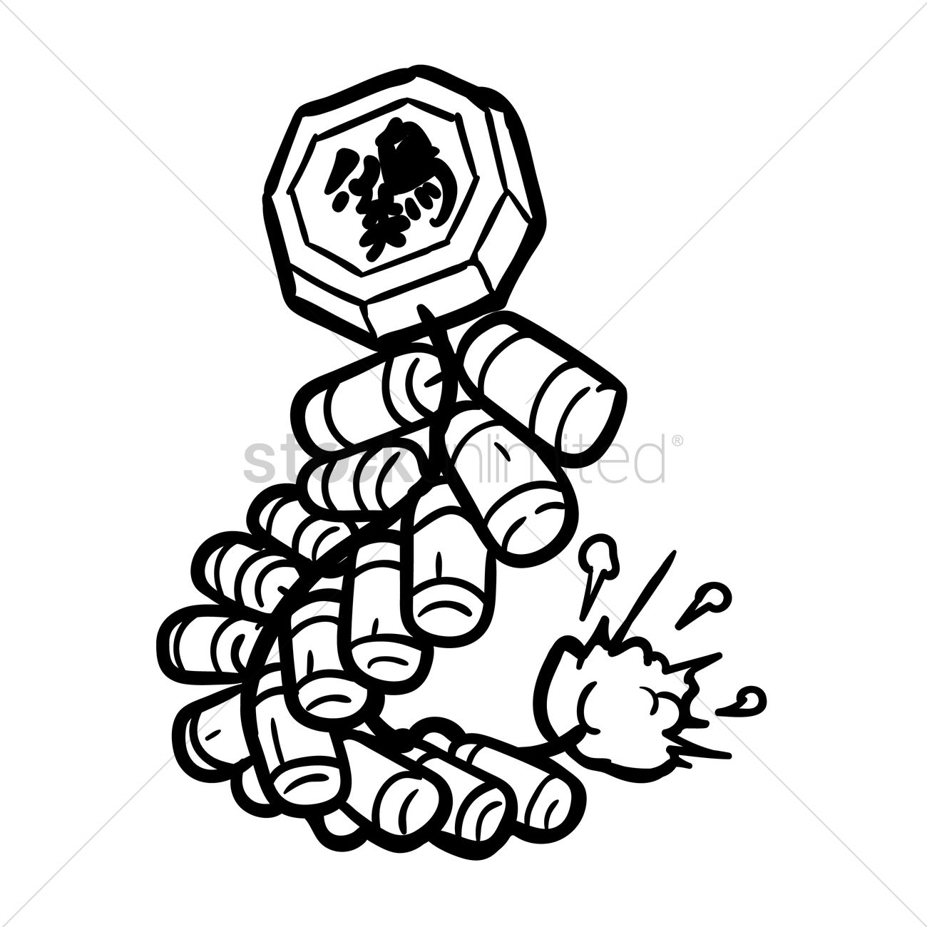 1300x1300 Chinese Firecrackers Vector Image