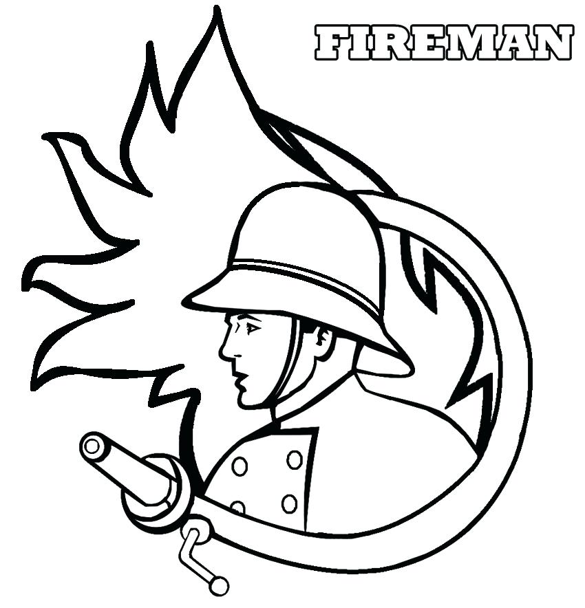 850x884 Fireman Hat Coloring Page Fireman Coloring Pages Firefighter