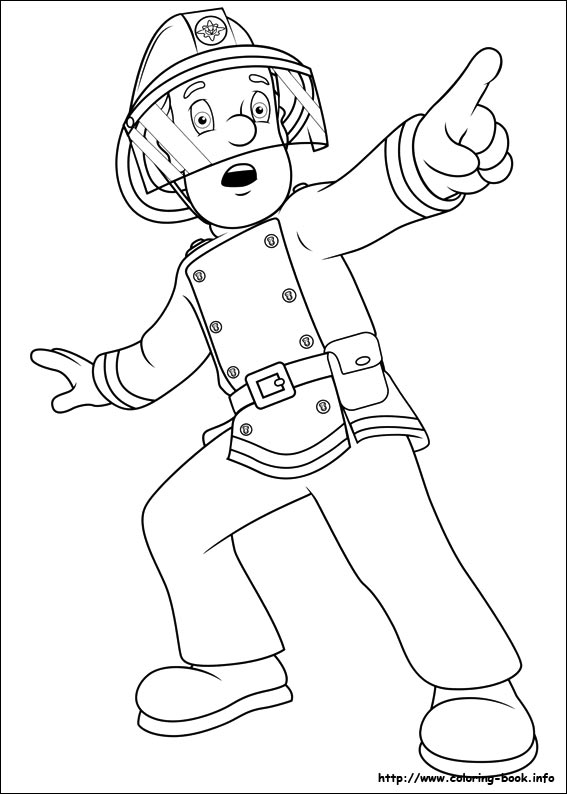 567x794 Fireman Sam Coloring Picture Fireman Sam Party
