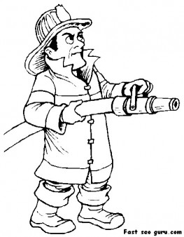 263x338 Printable Fireman Sam Coloring Page