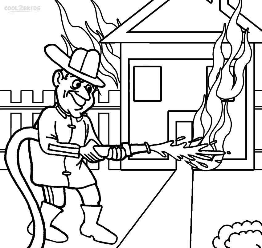 850x806 Free Printable Fireman Coloring Pages Cool2bkids