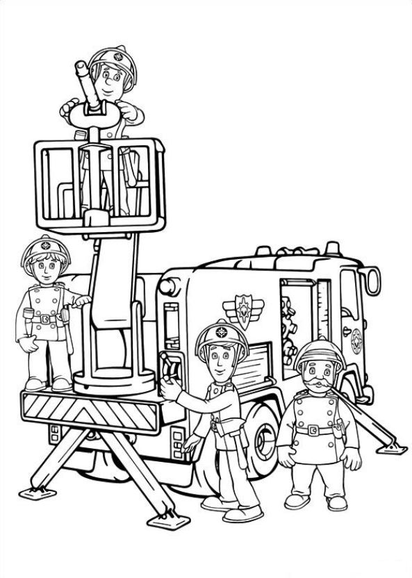 593x832 Kids N 38 Coloring Pages Of Fireman Sam