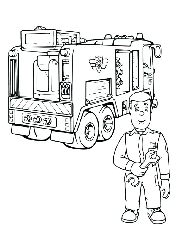 593x832 Firefighter Coloring Books As Well As Fire Coloring Sheet Fire