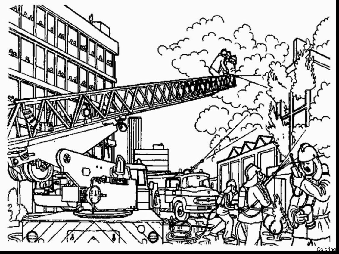 1126x844 Firefighter Coloring Page Pages For Children Preschool Diaiz