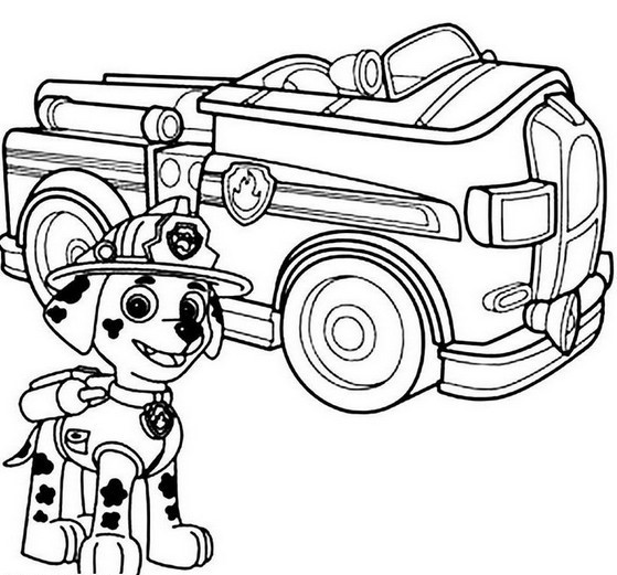 559x521 Paw Patrol Marshal Firefighter Truck