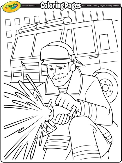 420x560 Fire Fighter Coloring Pages