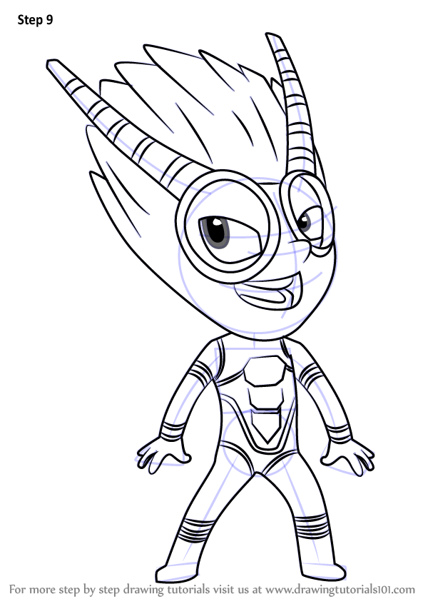 600x846 Learn How To Draw Firefly From Pj Masks (Pj Masks) Step By Step