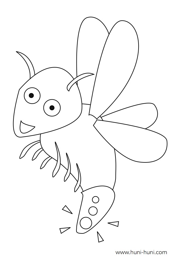 600x900 Firefly Clipart Outline