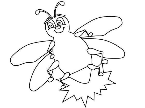600x450 Coloring Page Firefly Beautiful Little Light Color Bebo Pandco