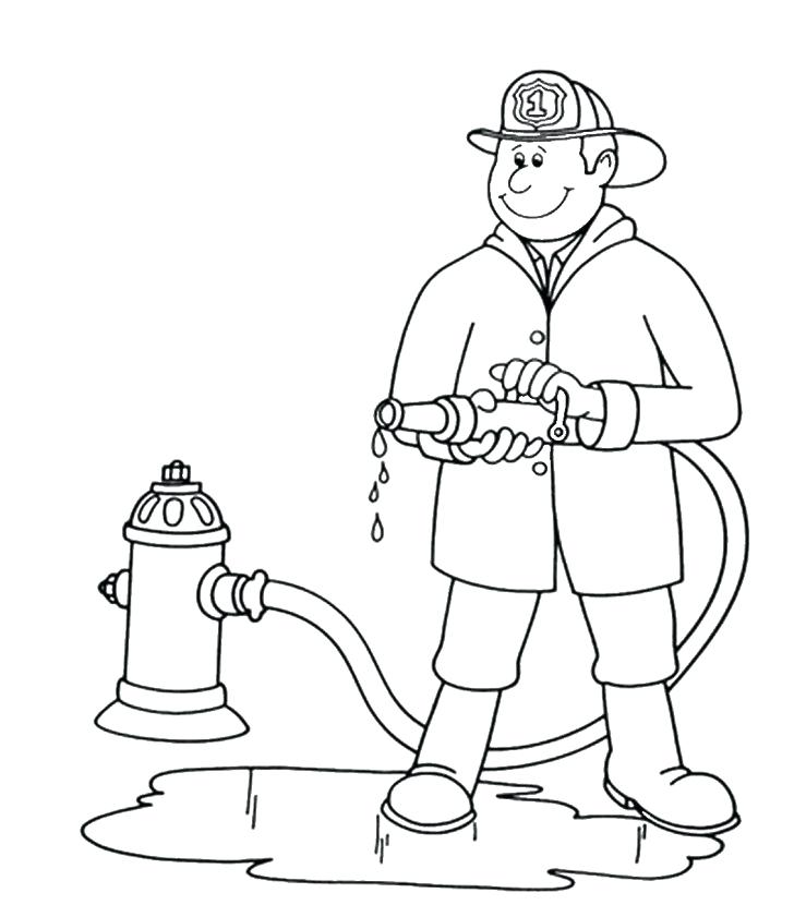 728x830 Fireman Hat Coloring Page Fireman Hat Coloring Pages Top Fighter