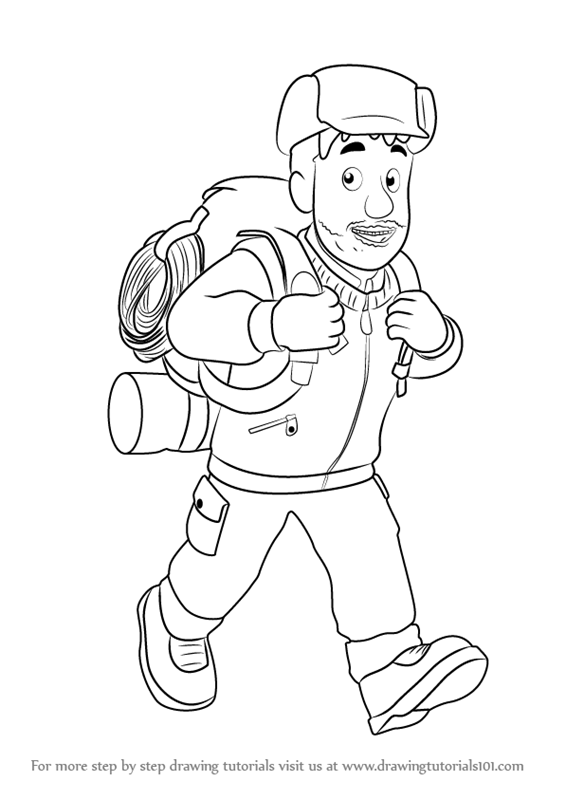 565x800 Learn How To Draw Moose Roberts From Fireman Sam (Fireman Sam