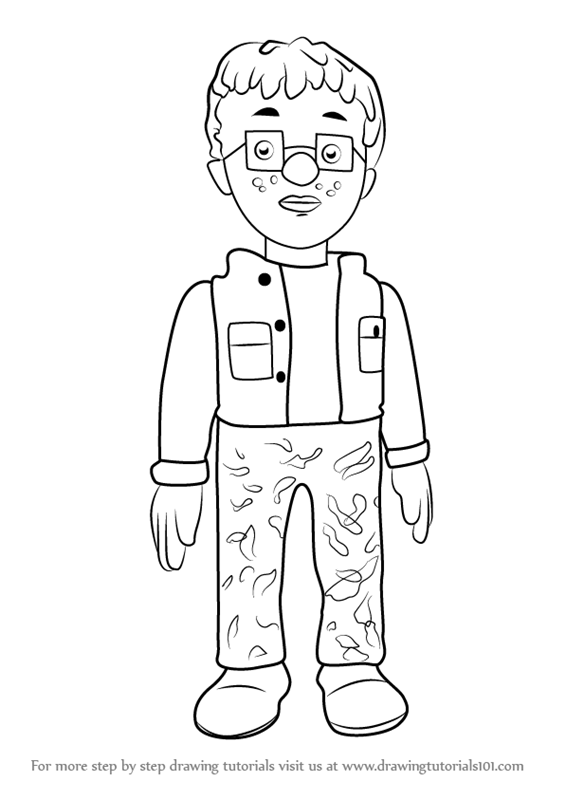 565x800 Learn How To Draw Norman Price From Fireman Sam (Fireman Sam) Step