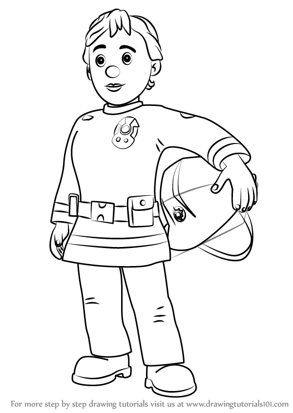 600x846 Learn How To Draw Penny Morris From Fireman Sam (Fireman Sam) Step