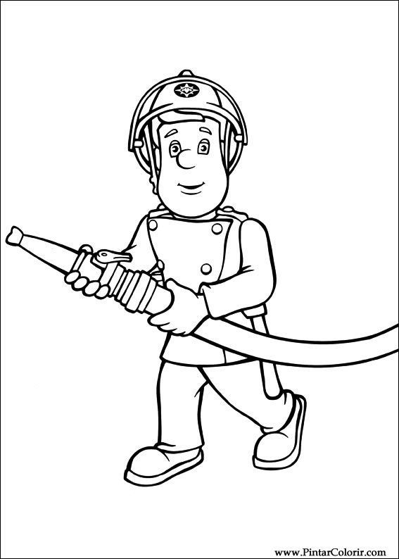 567x794 Drawings To Paint Amp Colour Fireman Sam