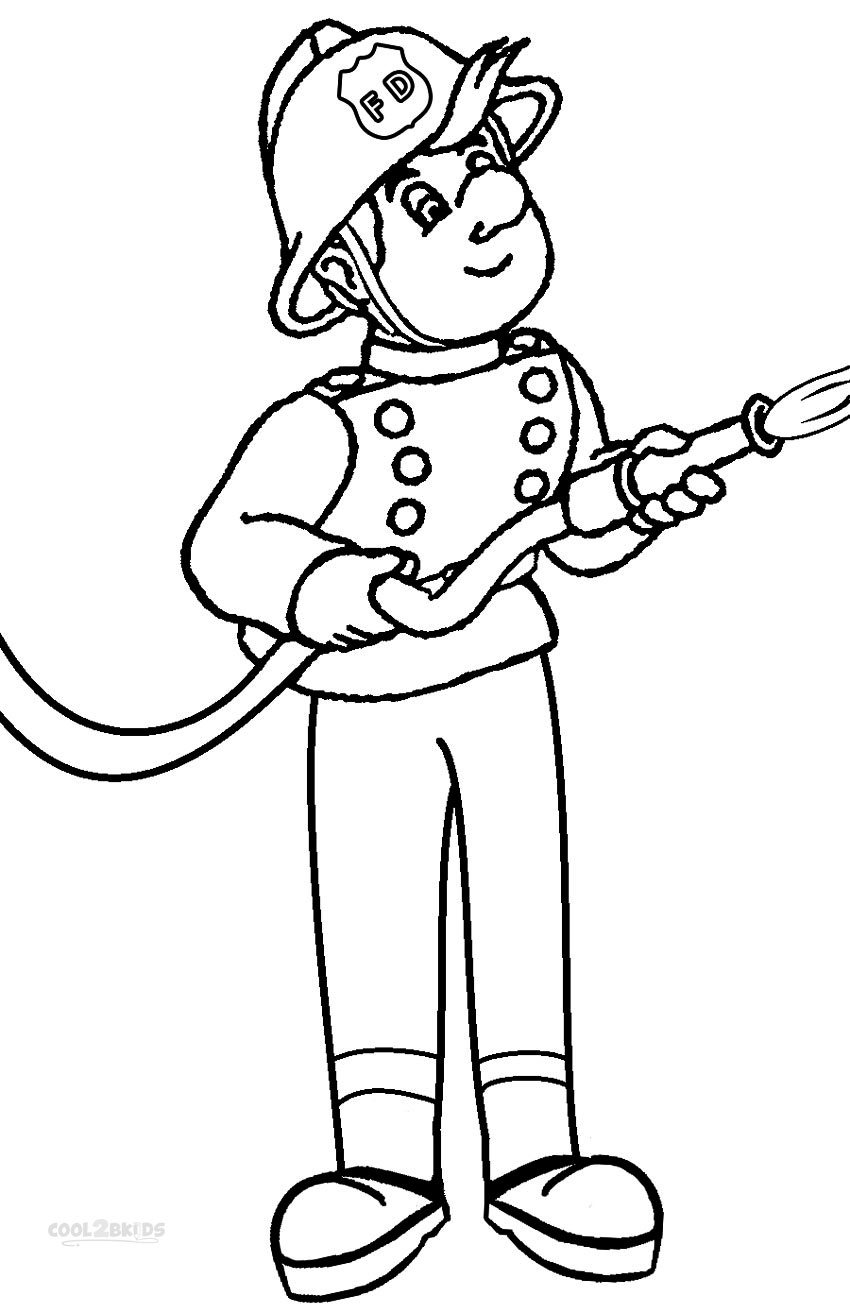850x1313 Free Printable Fireman Coloring Pages Cool2bkids