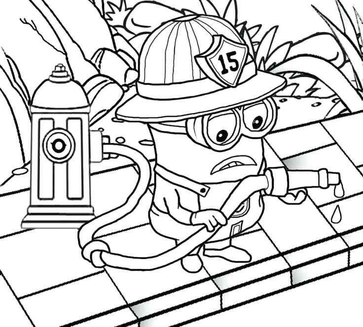 736x662 Fire Fighter Coloring Page Firefighter Coloring Pages Fighting