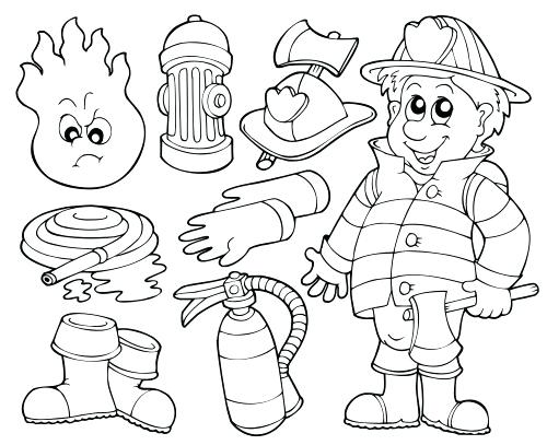 500x407 Fireman Coloring Page Fireman Coloring Pages On Book Info Of Sheet