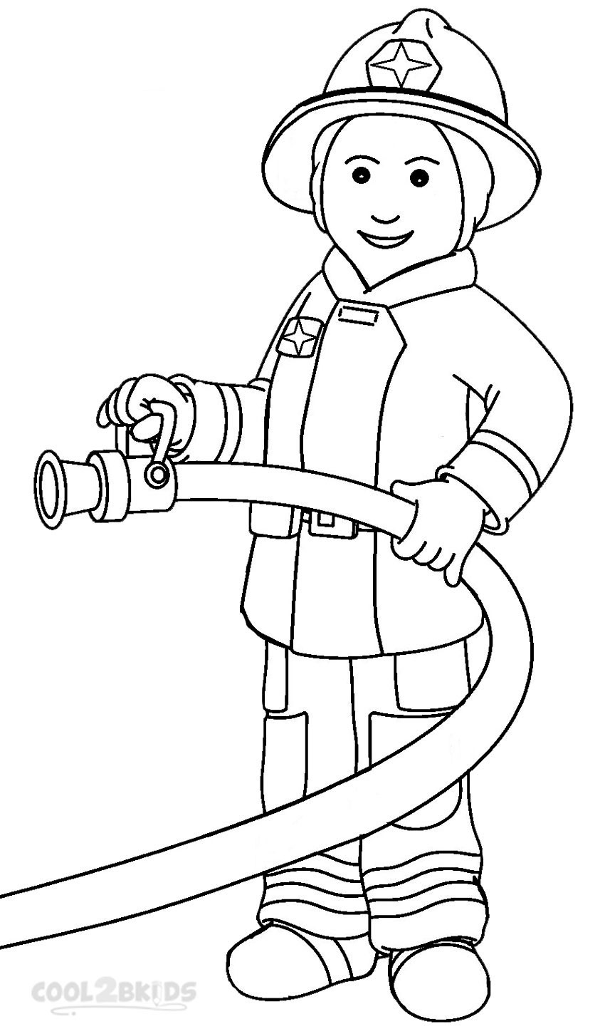 850x1444 Free Printable Fireman Coloring Pages Cool2bkids