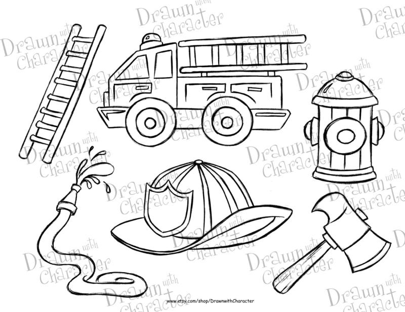 800x618 Fire Truck Clip Art Black And White
