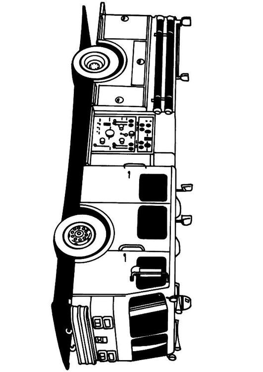 531x750 Coloring Page Firetruck