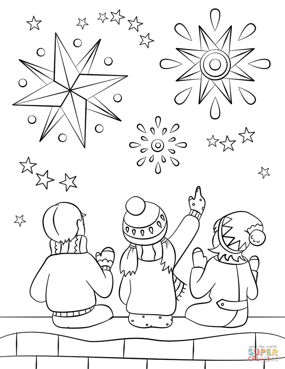 916x1186 Firework Night Coloring Page Free Printable Coloring Pages