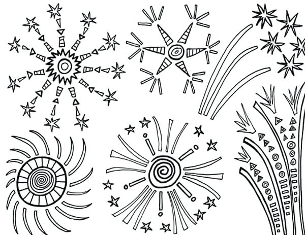 600x463 Firework Coloring Pages Amazing Of Fireworks Coloring Page