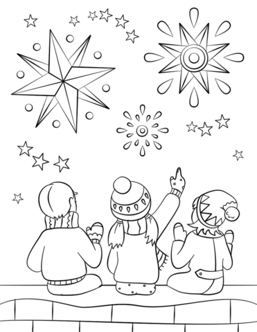 371x480 Firework Night Coloring Page Free Printable Coloring Pages